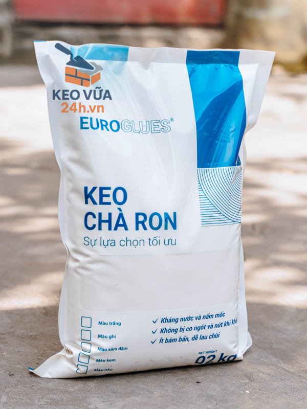Sản phẩm keo chả ron gói nhỏ 2kg màu trắng