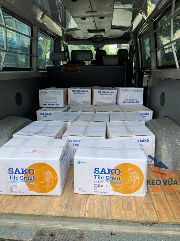 Sản phẩm keo chà ron tile frout đóng thùng lớn