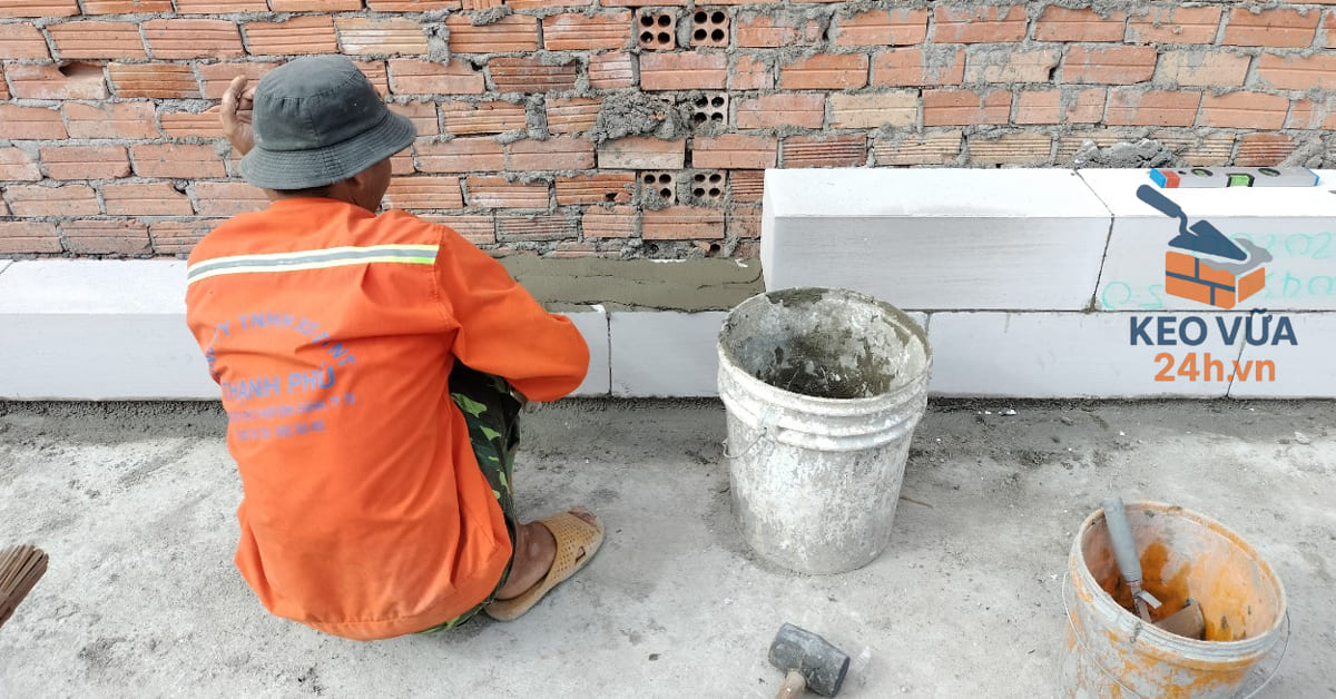 Vữa xây gạch nhẹ AAC chính hãng với giá tốt, giao hàng nhanh, ưu đãi