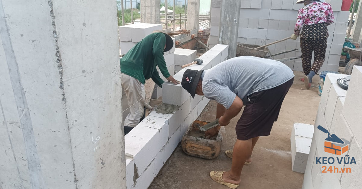 Sản phẩm vữa xây gạch siêu nhẹ AAC chính hãng, giá tốt, giao hàng nhanh 24h