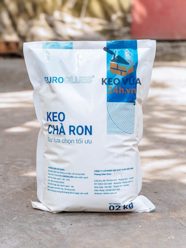 Sản phẩm keo chà ron gói 2kg Euro Glues của Công ty cổ phần sản xuất VLXD Việt Nam