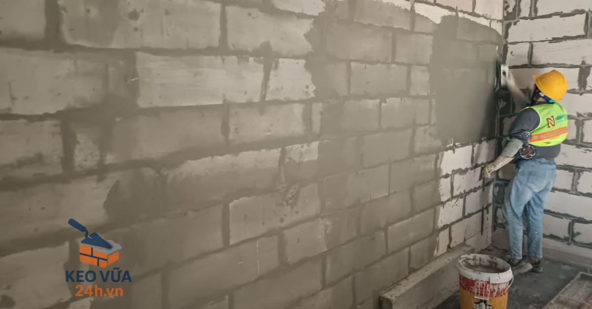 Báo giá và hướng dẫn thi công vữa trát tường gạch nhẹ AAC