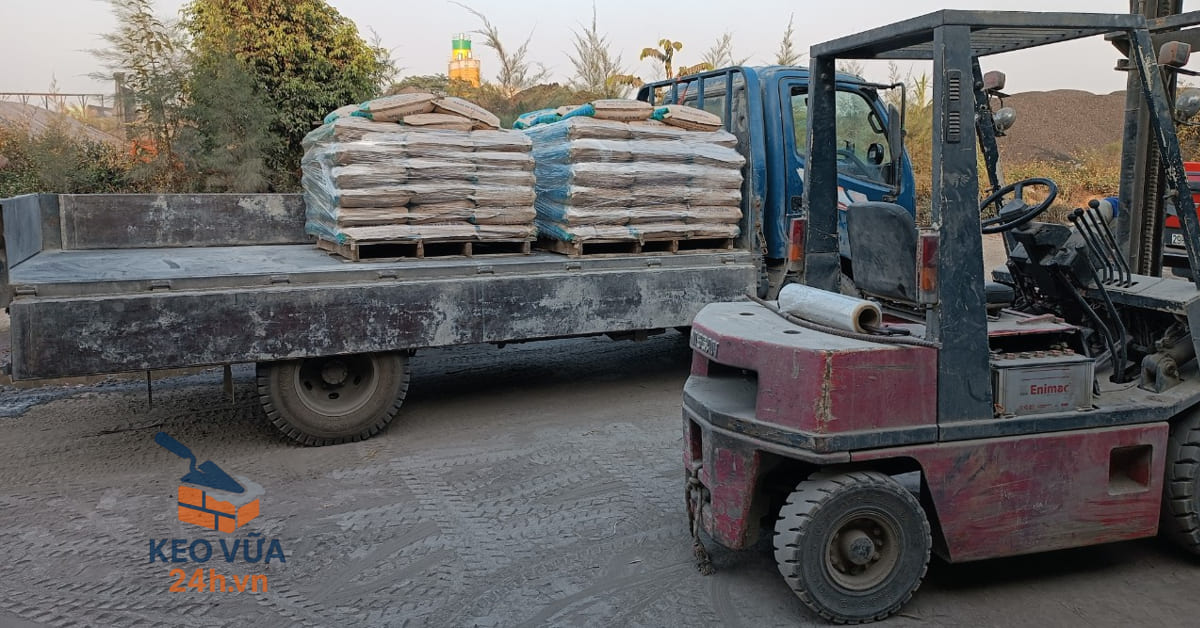 Sản xuất và cung cấp vữa khô trộn sẵn Mater cường độ M75 M100, giao nhanh 24h.