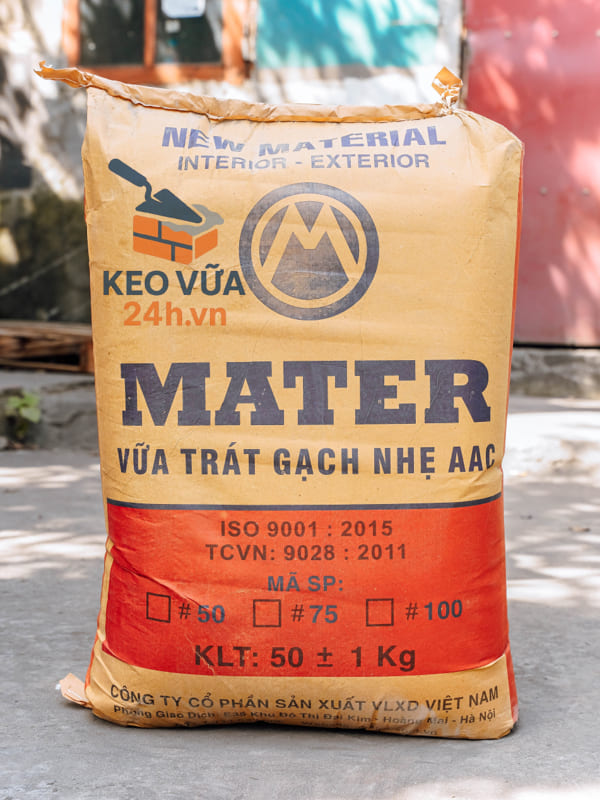 Sản phẩm vữa trát gạch nhẹ AAC