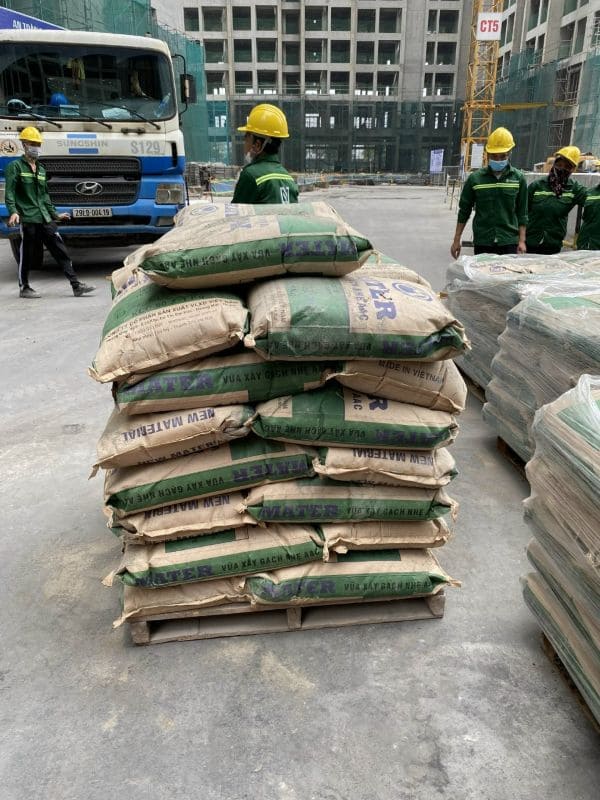 Vữa trộn sẵn chuyên dùng xây gạch nhẹ AAC của Mater