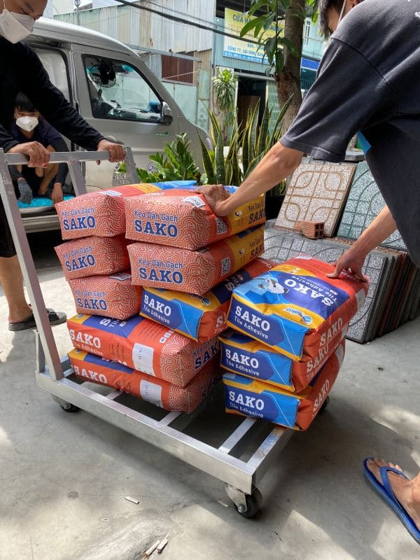 Sản phẩm keo dán gạch Sako tốt chính hãng giá rẻ tại Keo Vữa 24h