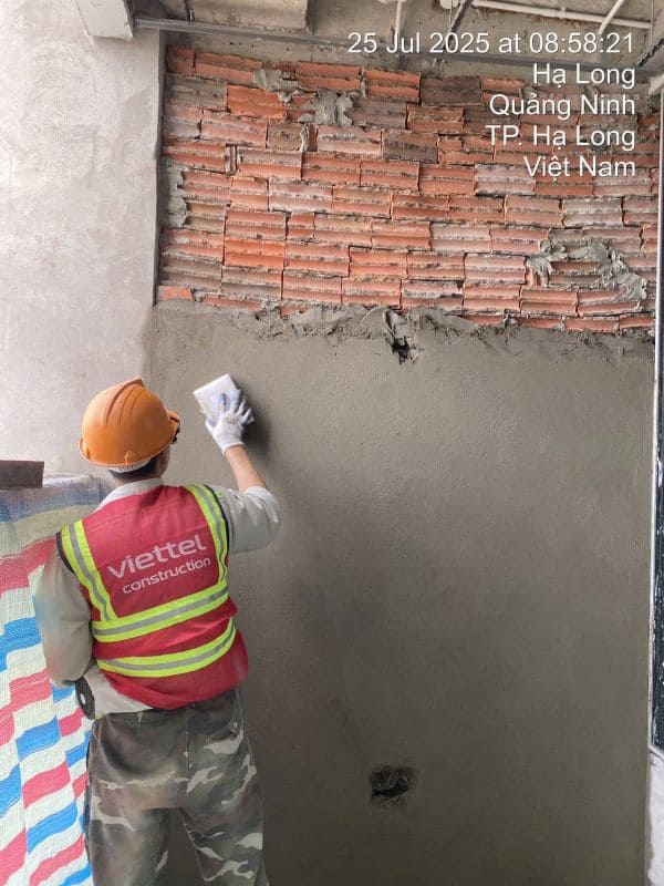 Vữa trát trộn sẵn chất lượng tốt còn hạn sử dụng