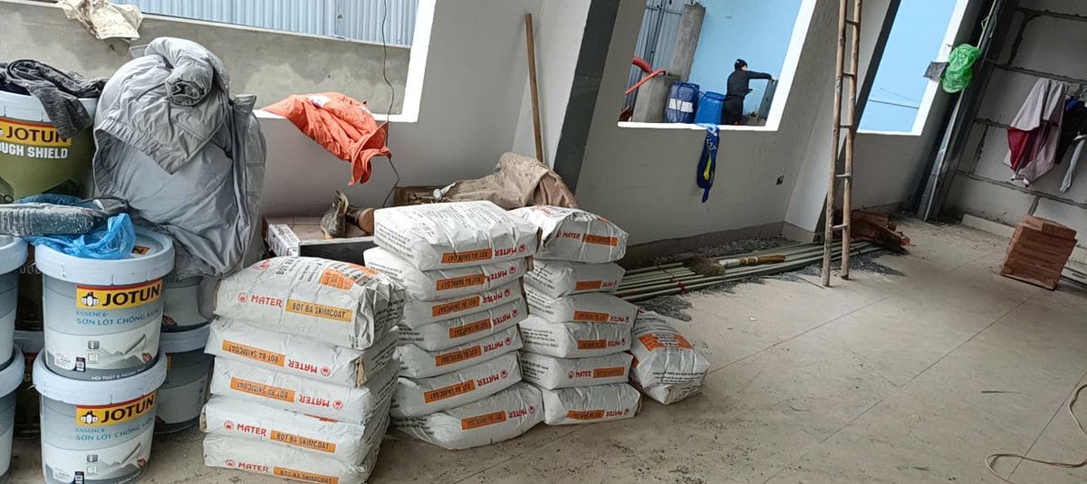 Cách tính định mức sử dụng bột bả skimcoat cho 1m2 tường