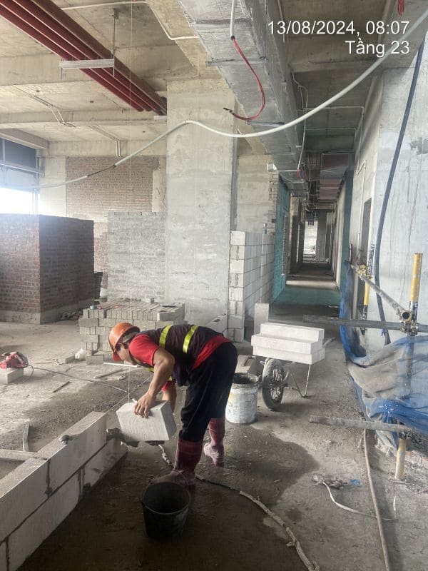 Xây 1m2 tường gạch AAC cần bao nhiêu vữa xây? Cách tính và đặt mua phù hợp.